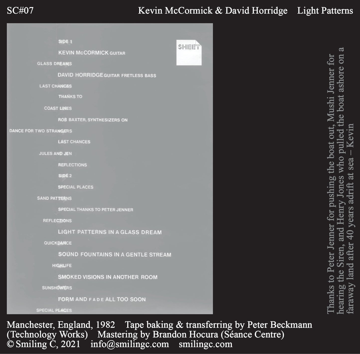 Kevin McCormick & David Horridge - Light Patterns