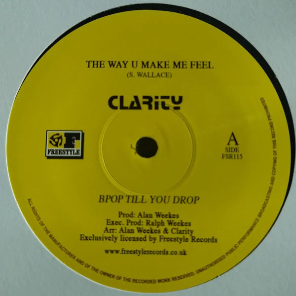 Clarity – The Way U Make Me Feel 12"
