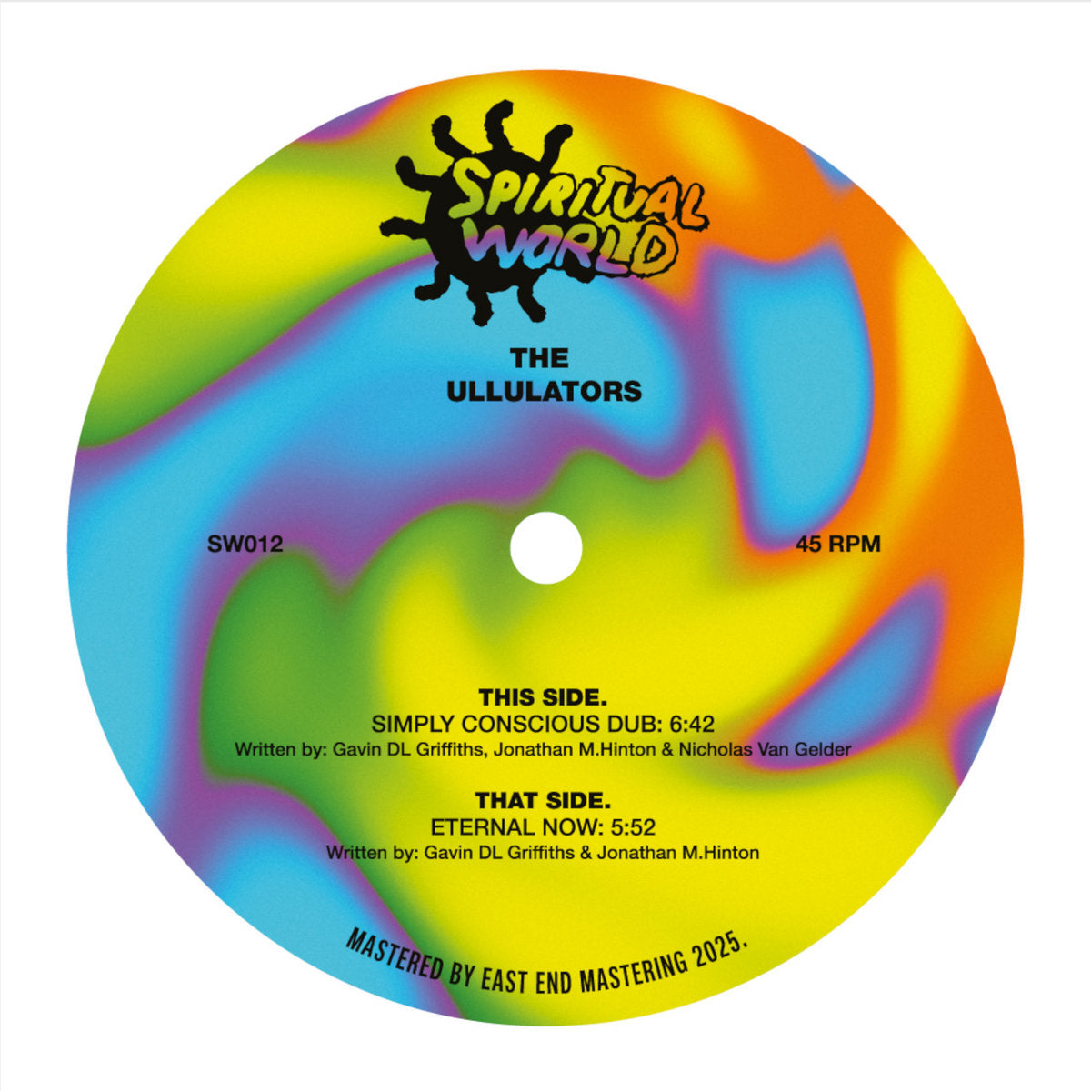 The Ullulators - Simply Conscious Dub b/w Eternal Now