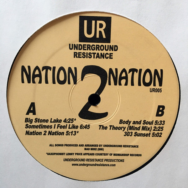 Underground Resistance – Nation 2 Nation 12"