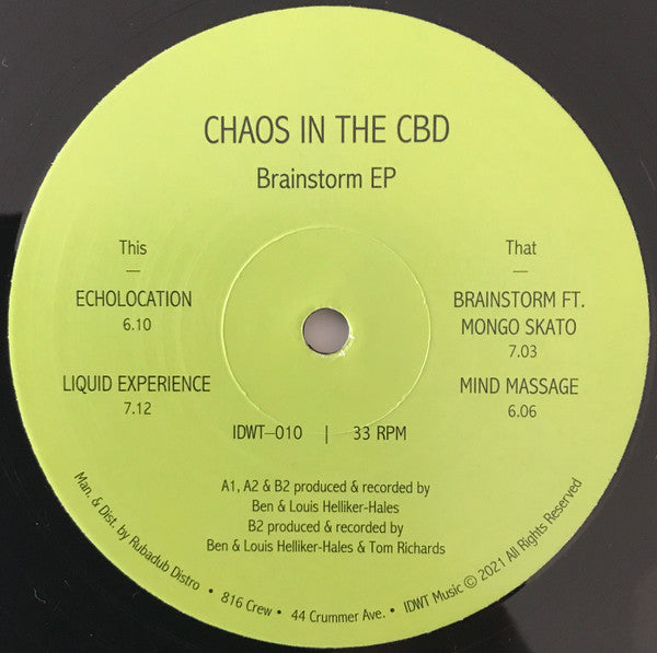 Chaos In The Cbd – Brainstorm EP 12"