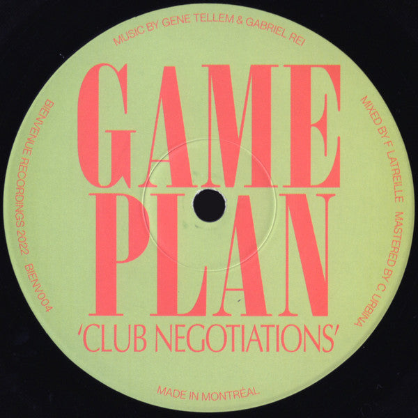 Game Plan – Club Negotiations 12"
