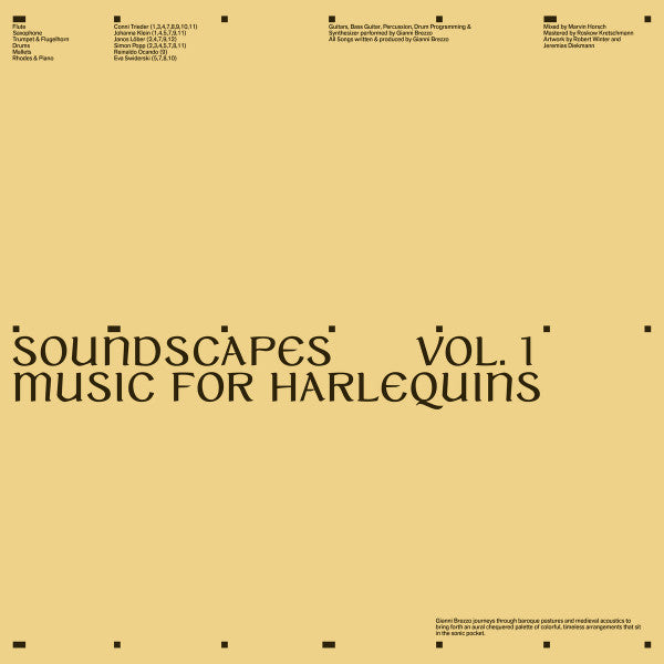 Gianni Brezzo – Soundscapes Vol.1 – Music for Harlequins LP