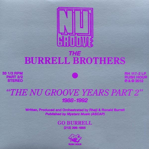 The Burrell Brothers – The Nu Groove Years Part 2 1988-1992 LP
