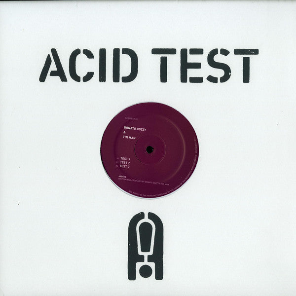 Donato Dozzy & Tin Man ‎– Acid Test 09 12"