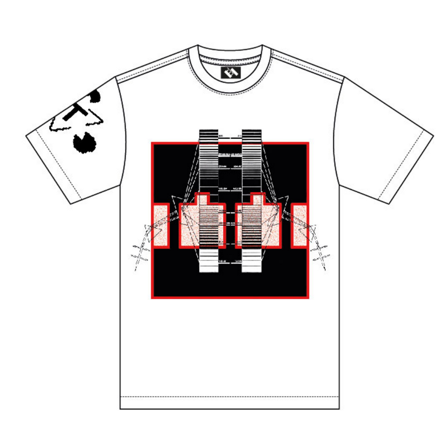 THE TRILOGY TAPES - SPECTRUM BLOCK FILTER T-SHIRT WHITE